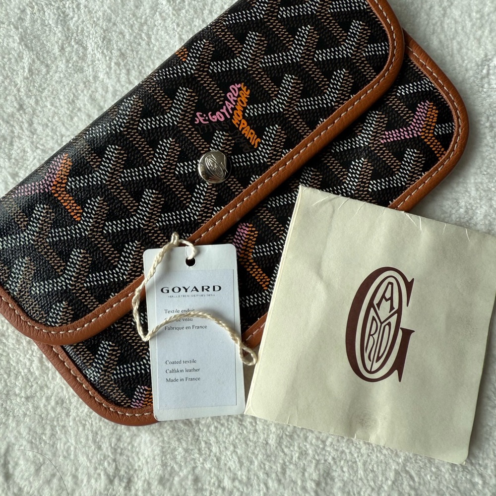 Authentic Goyard Classic Brown and Black St Louis GM Tote - Picture 8 of 9